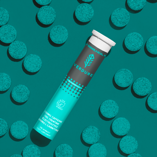 Verdure™ Fasted Fizzy Pre-Workout tablet (black)